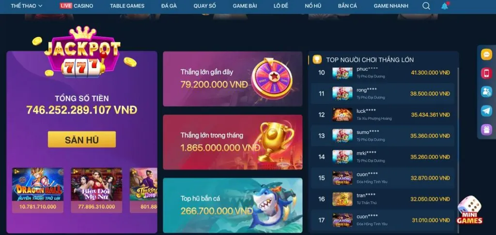 Hình ảnh đa dạng các trò chơi tại slot365 login
